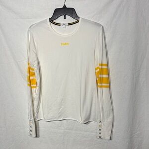 Steelers White Tee with Yellow Logo